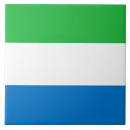 Flagge Sierra Leones Fliese