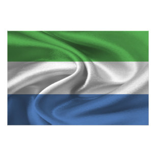 Flagge Sierra Leones Fotodruck