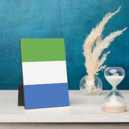 Flagge Sierra Leones Fotoplatte