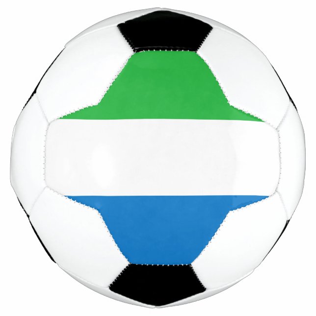 Flagge Sierra Leones Fußball (Vorderseite)
