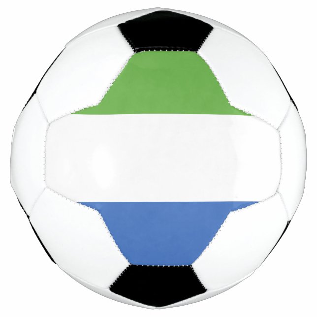 Flagge Sierra Leones Fußball (Vorderseite)