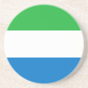 Flagge Sierra Leones Getränkeuntersetzer