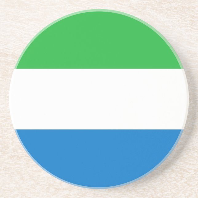 Flagge Sierra Leones Getränkeuntersetzer (Vorne)