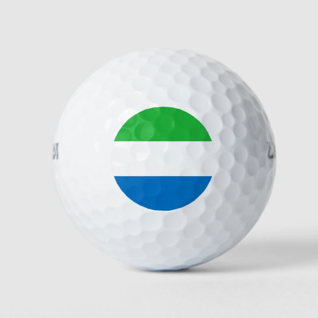 Flagge Sierra Leones Golfball (Vorderseite)