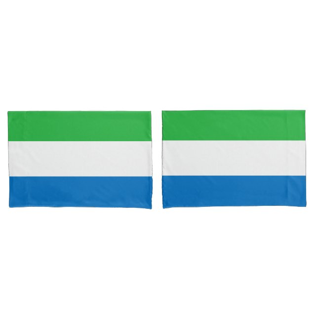 Flagge Sierra Leones Kissenbezug (Vorderseite-Set)