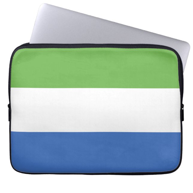 Flagge Sierra Leones Laptopschutzhülle (Vorderseite)