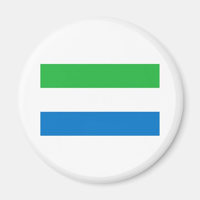 Flagge Sierra Leones Magnet (Vorne)