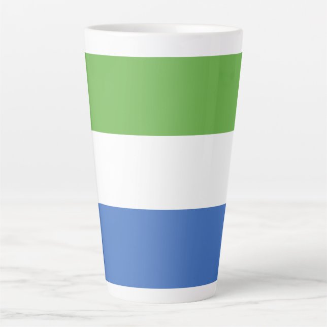 Flagge Sierra Leones Milchtasse (Vorderseite)