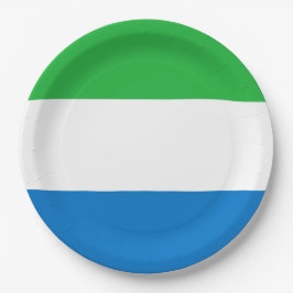 Flagge Sierra Leones Pappteller