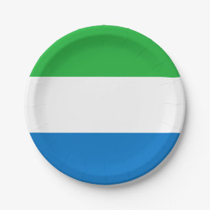 Flagge Sierra Leones Pappteller