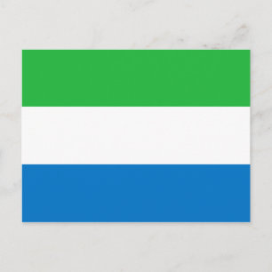 Flagge Sierra Leones Postkarte