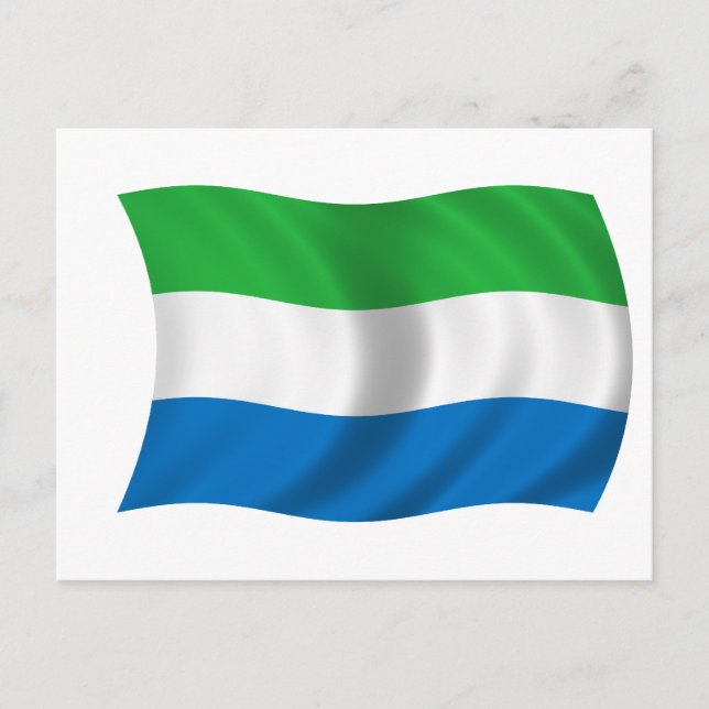 Flagge Sierra Leones Postkarte (Vorderseite)