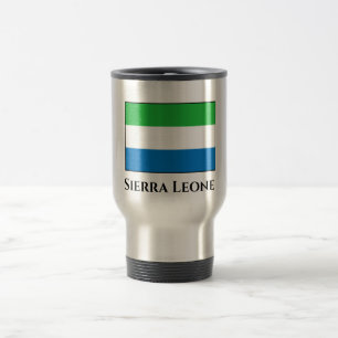 Flagge Sierra Leones Reisebecher