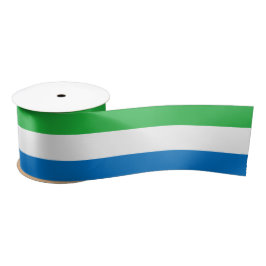 Flagge Sierra Leones Satinband