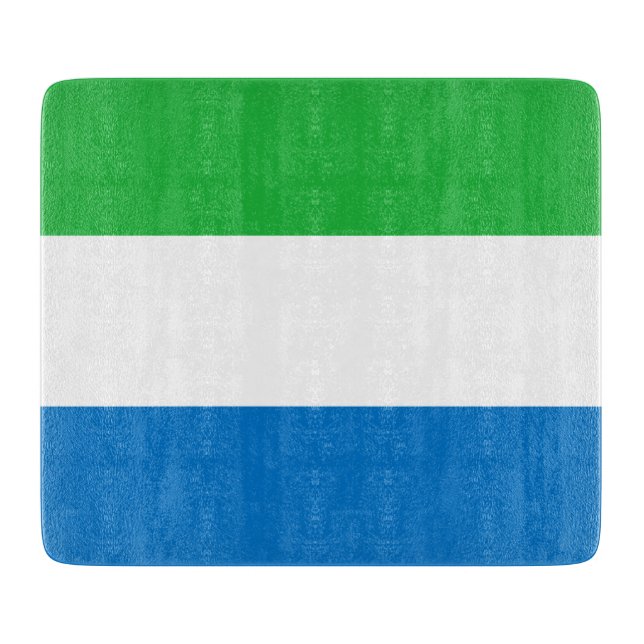 Flagge Sierra Leones Schneidebrett (Vorderseite)