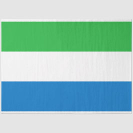 Flagge Sierra Leones Seidenpapier