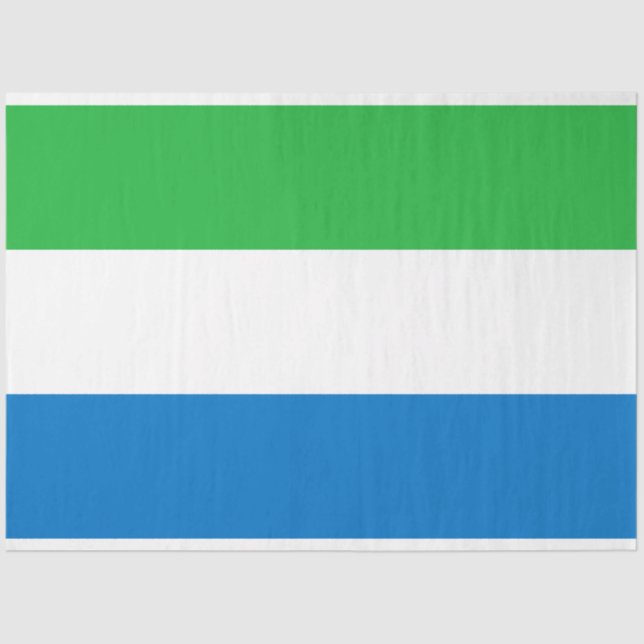Flagge Sierra Leones Seidenpapier (Vorderseite)