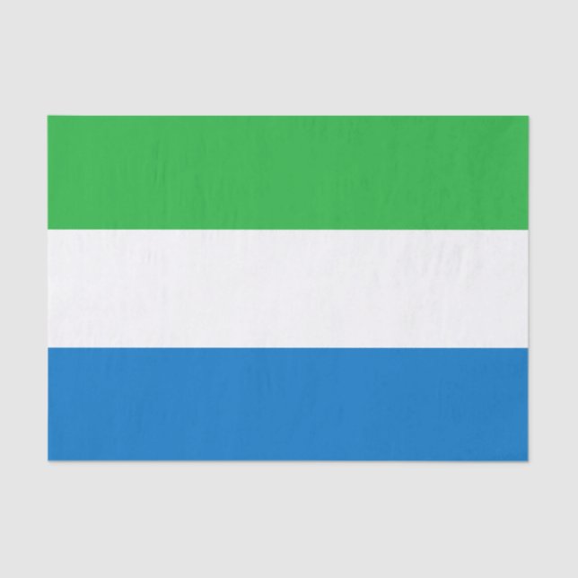Flagge Sierra Leones Seidenpapier (Vorderseite)