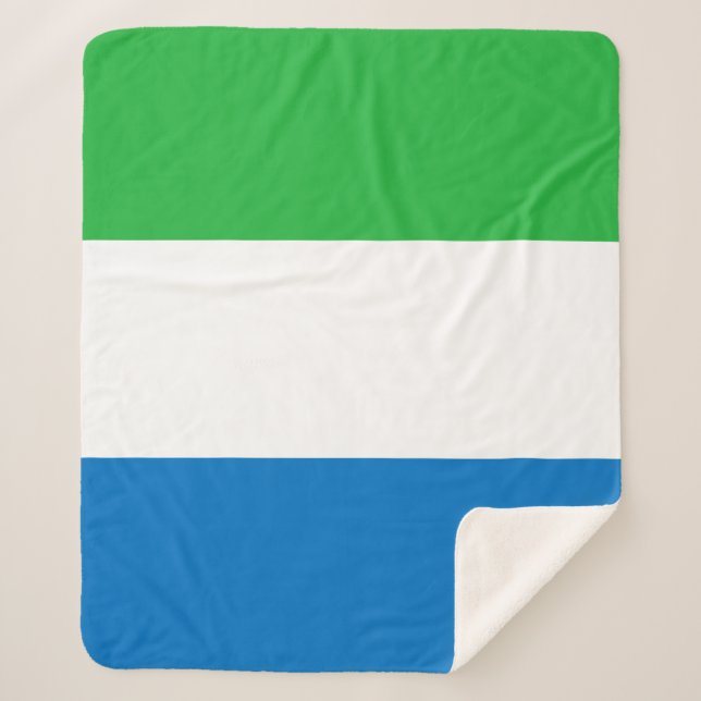 Flagge Sierra Leones Sherpadecke (Vorderseite)