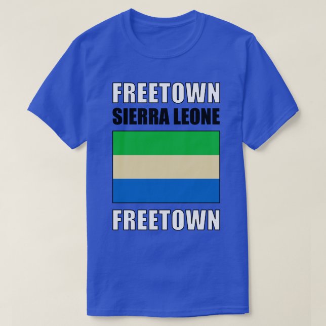 Flagge Sierra Leones T-Shirt (Design vorne)