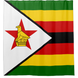 Flagge Simbabwes Duschvorhang