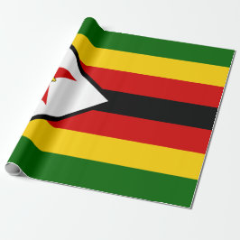 Flagge Simbabwes Geschenkpapier