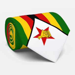Flagge Simbabwes Krawatte