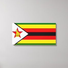Flagge Simbabwes Leinwanddruck
