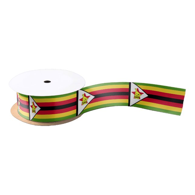 Flagge Simbabwes Satinband (Spule)