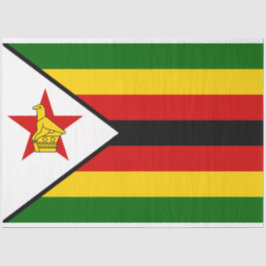 Flagge Simbabwes Seidenpapier