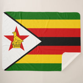 Flagge Simbabwes Sherpadecke