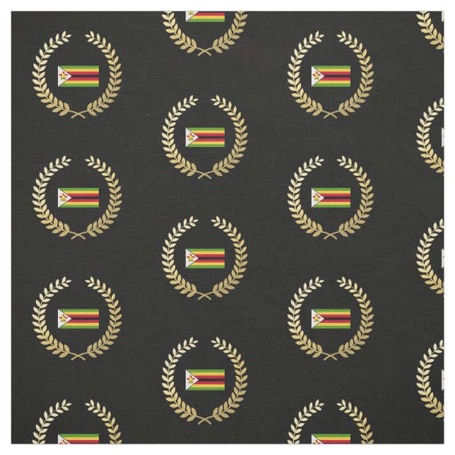 Flagge Simbabwes Stoff (Muster)