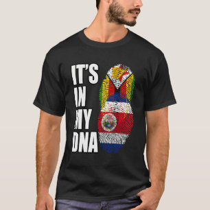 Flagge Simbabwes und Costa Ricas Heritage DNA T-Shirt