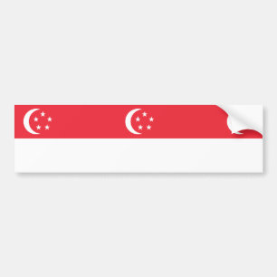 Flagge Singapurs Autoaufkleber