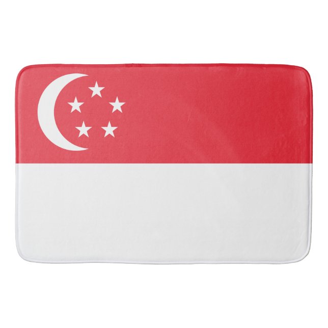 Flagge Singapurs Badematte (Vorderseite)