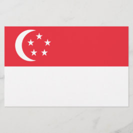 Flagge Singapurs Briefpapier