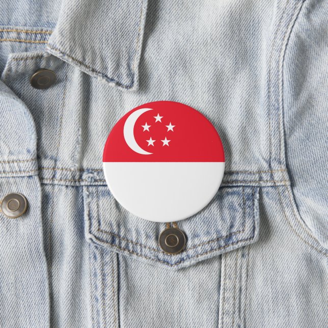 Flagge Singapurs Button (Beispiel)