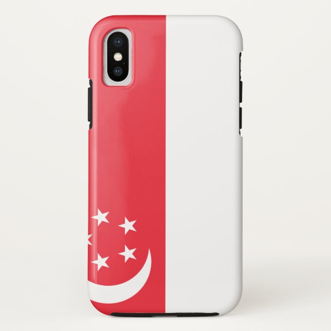 Flagge Singapurs Case-Mate iPhone Hülle (Rückseite)