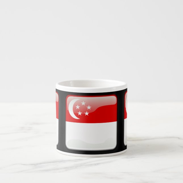 Flagge Singapurs Espressotasse (Vorderseite)