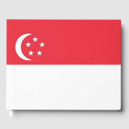 Flagge Singapurs Gästebuch