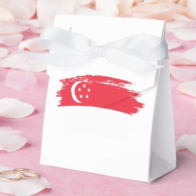 Flagge Singapurs Geschenkschachtel (Hochzeit)