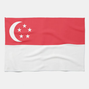 Flagge Singapurs Geschirrtuch