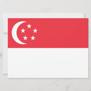 Flagge Singapurs Karte