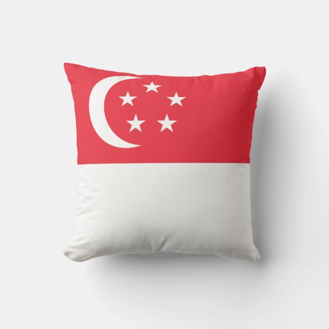 Flagge Singapurs Kissen (Vorderseite)