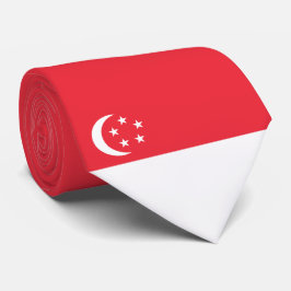 Flagge Singapurs Krawatte