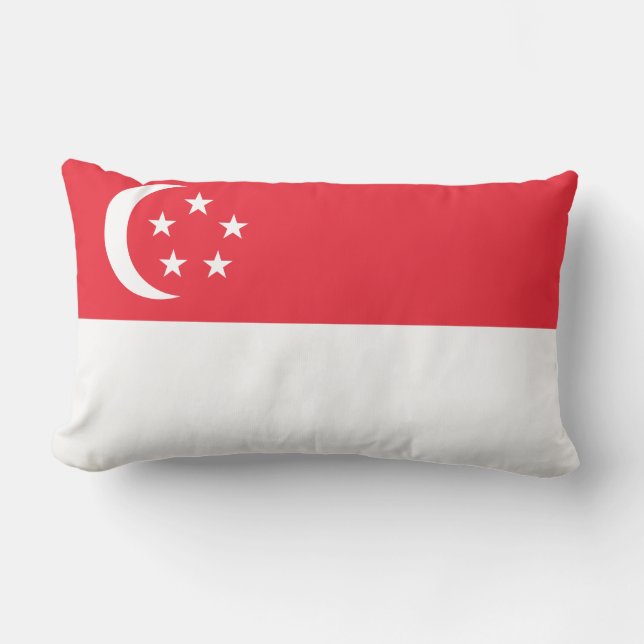 Flagge Singapurs Lendenkissen (Vorderseite)