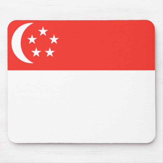 Flagge Singapurs Mousepad (Vorne)