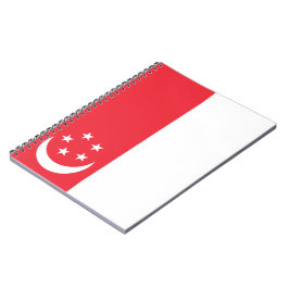 Flagge Singapurs Notizblock