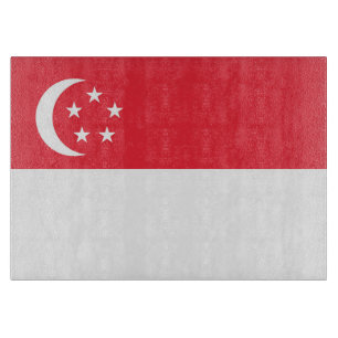 Flagge Singapurs Schneidebrett