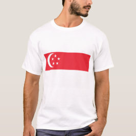 Flagge Singapurs T-Shirt